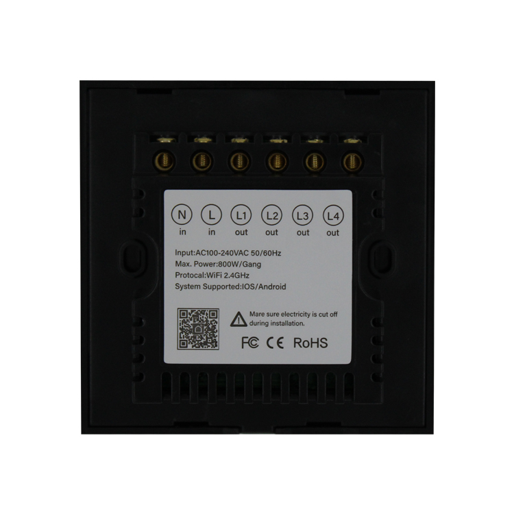 Wifi Smart 4 gang Touch switch