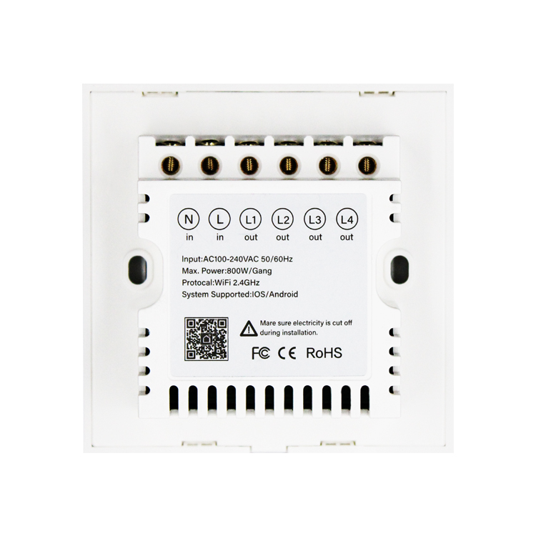 Wifi Smart 4 gang Touch switch