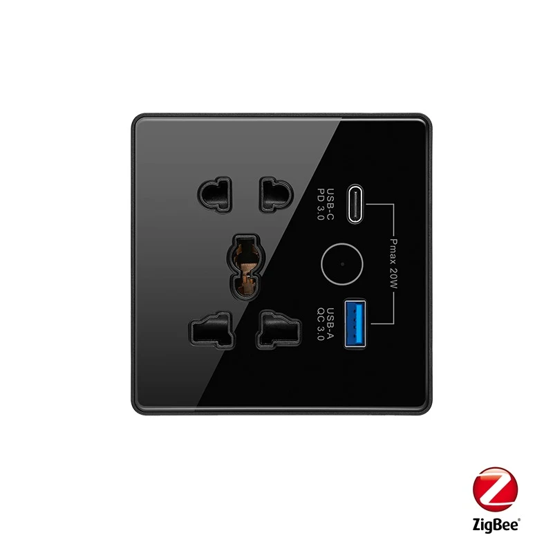 SMART SOCKET WITH Type C-USB PORTS_Code: 5P-UC