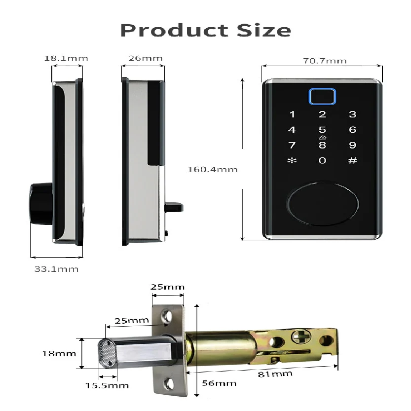 Bluetooth Bedroom lock X10_code: DL10
