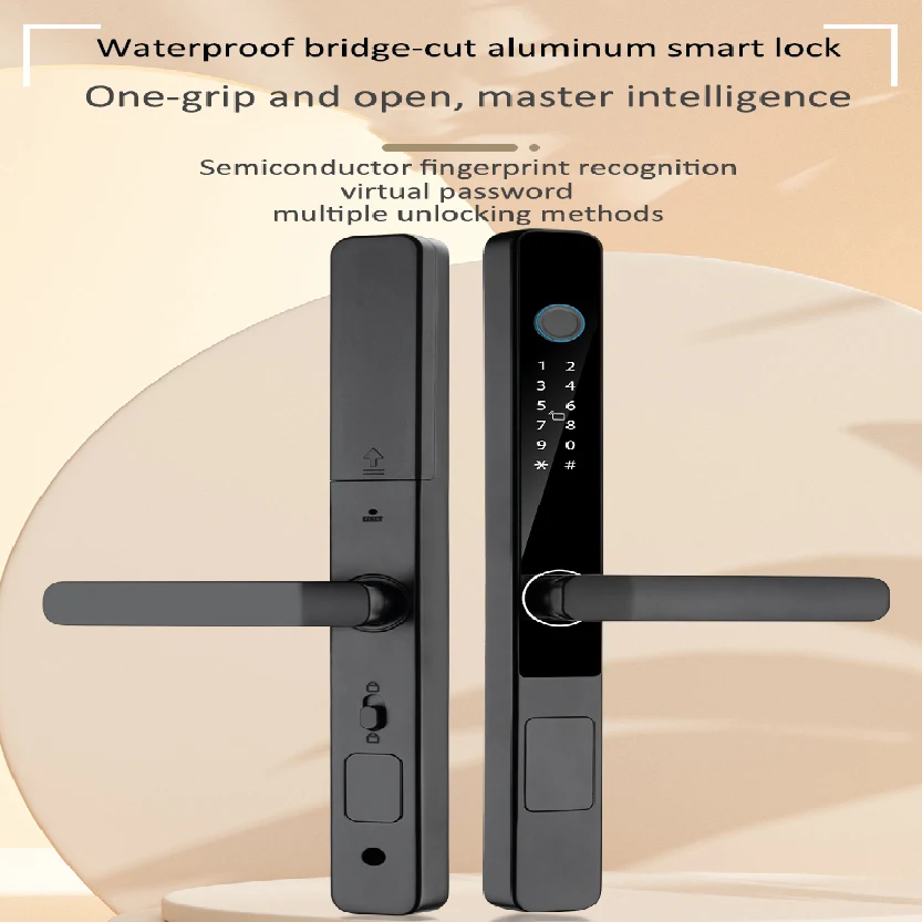 Keyless Entry 6-in-1 Smart Door Lock: Prodillo MS01 - Touchscreen Keypad, Auto Lock, Fingerprint and Passcode Entry - Hinged & Sliding Door Electronic Mortise Lock_Code: K-6Pro