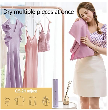 Portable Electric Clothes & Shoe Dryer – Compact Laundry Dryer, Space-Saving, Quick Drying