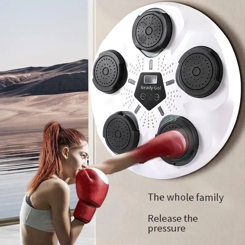 Wall Mounted Music Boxing Machine Electronic Punching Pad LED Lighted Hot Sale Electronic Freely Switch Music Smart Musical Boxing Machine Wall Target_Code: 383