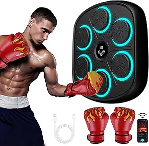 Wall Mounted Music Boxing Machine Electronic Punching Pad LED Lighted Hot Sale Electronic Freely Switch Music Smart Musical Boxing Machine Wall Target