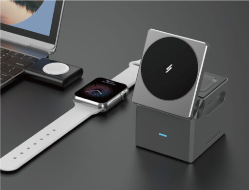 New Arrivals Geometric Magnetic Wireless Charging 15W 3 in 1 Wireless Charger 15w for I Phone 16 ipod Charger Code : W030