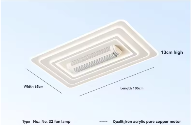 Diamond Star Smart  Bladeless Ceiling Fan LED Invisible  Chandelier for Home Code -